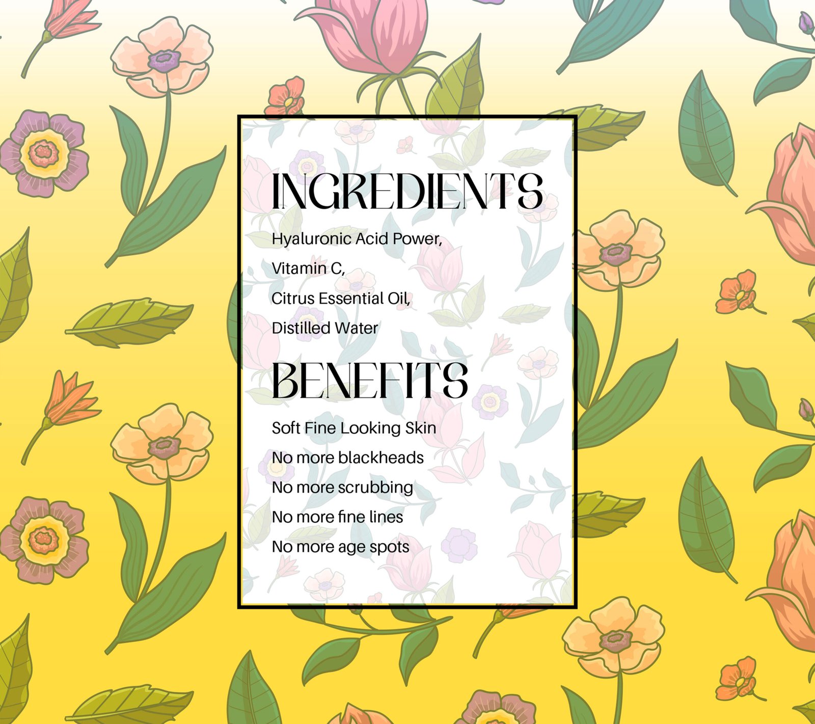 Natural Glow Serum<p style="font-size:14px;"> Facial Serum</p> - Image 2